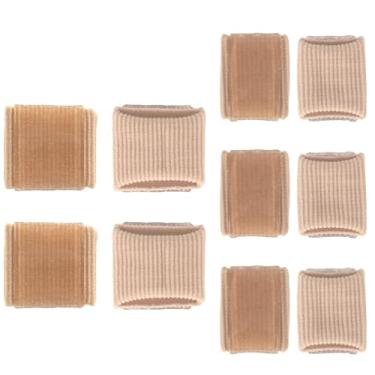 Imagem de 10 Conjunto de Separadores Dedos em Gel, Espaçadores de Dedos em Fibra SEBS Sobrepostos Cruzados Auxiliar no Alinhamento dos Pés Previne Atrito para Homens e Mulheres (Tamanhos P e G)