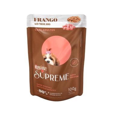 Imagem de Ração Úmida para Cachorro Adulto Quatree Supreme Super Premium Sabor Frango ao Molho em Sachê 100g