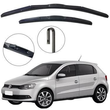 Imagem de Kit Palheta Dianteira Gol G7 2016 a 2019 Limpador de Parabrisa de Silicone