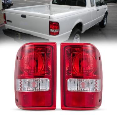 Imagem de Awayet Conjunto de luzes traseiras compatível com Ford Ranger 2001-2011 luz traseira vermelha, 2 peças