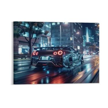 Imagem de HouLaiZhe Speed Modificado Carro Jdm Carro R35 Cartazes Tela Estética Sala Decoração de Parede Impressões Galeria Sala Decoração de Parede para Quarto Sala de Estar Escritório 18 x 24 polegadas (45 x