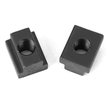 Imagem de AYNEFY 5 Porcas do Entalhe Dos Pces T, 45 Acabamento de óxido Preto de Aço, Fixadores de Grande Resistência para Extrusões de Alumínio T-entalhe e Aplicações Máquina-ferramenta (M10)
