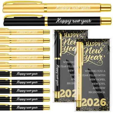 Imagem de Demonwer 30 conjuntos de canetas de feliz ano novo a granel feliz ano novo com cartões de bênção de ano novo 2026, presentes para colegas de trabalho, amigos, lembrancinhas de festa em família