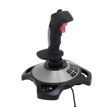 Imagem de Tangxi Joystick de Controlador de Simulação de PC, Simulador de Vôo de Jogos USB Com Função de Vibração e Controle de Acelerador, Controlador de Jogo de Joystick de Simulador de Vôo