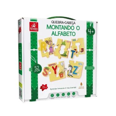 Imagem de Quebra Cabeça Montando o Alfabeto - Brincadeira de Criança 