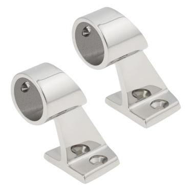 Imagem de YINETTECH 2 peças 22 mm 60 graus barco trilho de mão 316 aço inoxidável coluna central para navio iate motorhome