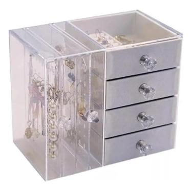 Imagem de Caixa de acrílico para guardar e exibir joias