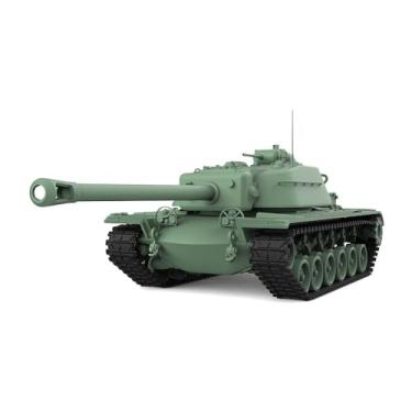 Imagem de MRY-SFW Kit de modelo militar ferroviário escala 1/87 HO US T110E4 Tanque pesado