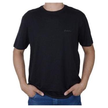 Imagem de Camiseta Masculina Dudalina MC Cotton Flex Preta - 410200-Masculino