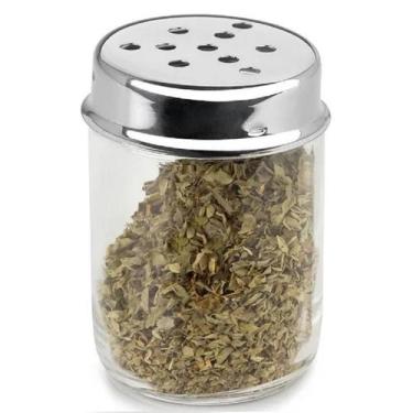 Imagem de Pote De Vidro Para Temperos Orégano Queijo Ralado 160g Sal Condimentos