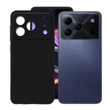 Imagem de KJYFOANI Capa para Doogee Note 56 Plus (16.7 cm), capa preta à prova de choque, capa de telefone capa de proteção antiarranhões ultrafina de silicone macio para - preta