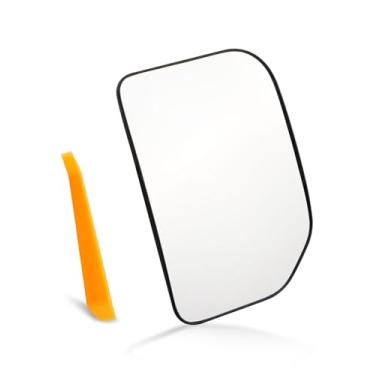 Imagem de Vidro espelhado lado direito do passageiro externo adequado para Toyota FJ Cruiser 2007-2014, espelho retrovisor convexo não aquecido, lente grande angular de alta clareza com ferramenta de