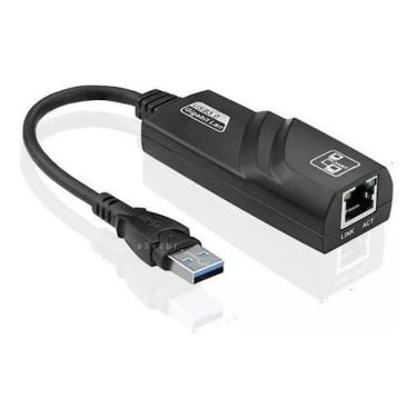 Imagem de ADAPTADOR USB 3.0 RJ45 ETHERNET GIGABIT REDE 1000 MBPS TOP