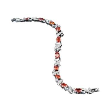 Imagem de Pulseira Elegante De Cristal E Pedras Preciosas Para Mulheres, Joia Ch