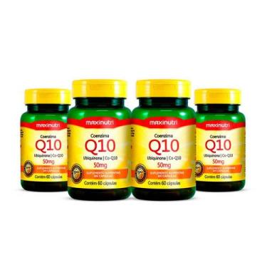 Imagem de Kit 04 Coenzima Q10 50Mg Com 60 Capsulas Maxinutri