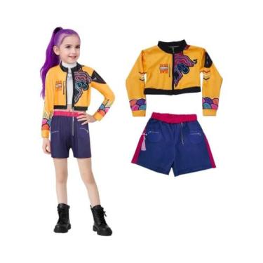 Imagem de Conjunto De Fantasia De Guerreira K-Pop Rumi Para Meninas, Fantasia De