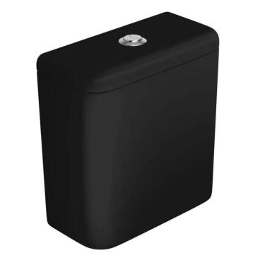 Imagem de Caixa Acoplada com Acionamento Deca Duo Ébano Fosco Cromado CD.11F.94