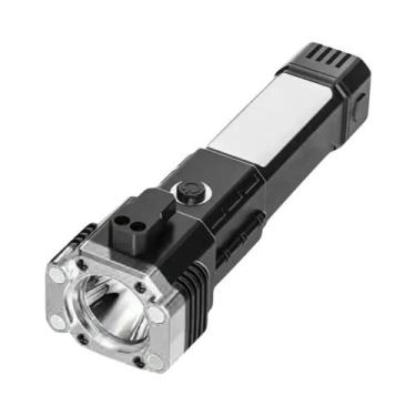 Imagem de Lanterna Tática De 10000 Lumens Com Arma De Choque E Bastão Telescópic