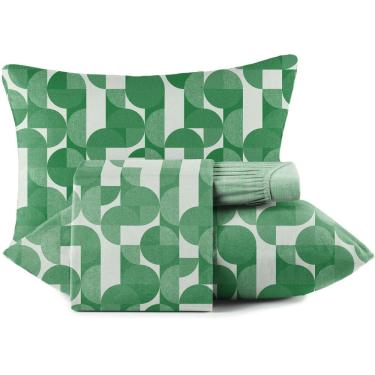 Imagem de Jogo de Cama Altenburg Bossa 4 Malharia 4 Peças Queen Verde