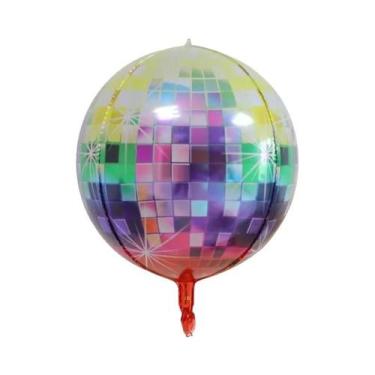 Imagem de Balão De Patins 4D Arco-Íris De 22 Polegadas, Balões De Folha Disco, D