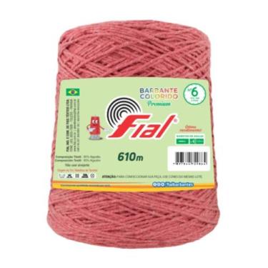 Imagem de Barbante Fial Nº6 Premium 610 Metros, 73 Goiaba