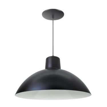 Imagem de Luminária Pendente Chinesa 33cm Interior Branco Brilho Com Fiação 110/