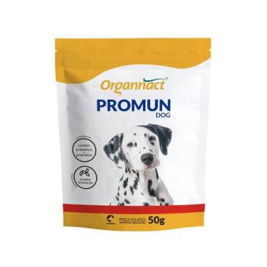Imagem de Suplemento Vitamínico Promun Dog 50gr para Cães - Organnact, 50g