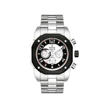 Imagem de Relógio Masculino Bulova Cronógrafo Prata Marine Star à Prova Dágua 10
