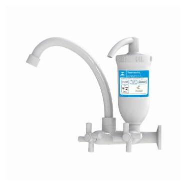 Imagem de Purificador de Água de pia-parede Abs 2227 C31 1-4VOLTA DN15 para Cozinha com Instalação em Pia Ou Parede Branco Real