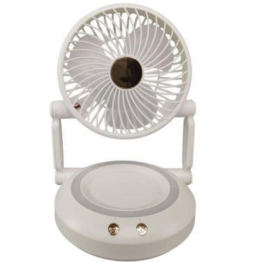 Imagem de Ventilador de Mesa Dobrável Retrátil 3W 16cm 3 Velocidades Branco BSL3813 Bivolt com LED