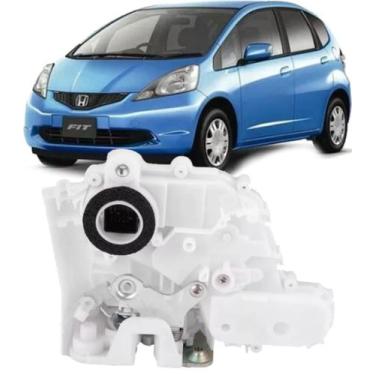 Imagem de Fechadura Trava Eletrica Porta Honda Fit de 2009 À 2014 - Dianteira Es