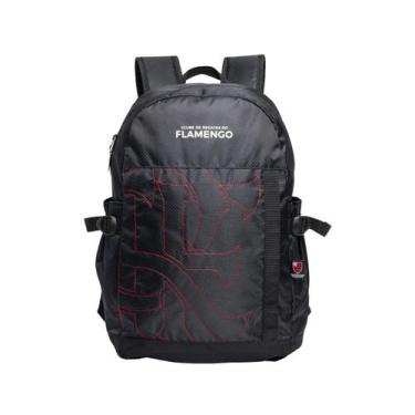 Imagem de Mochila Clube De Regatas Do Flamengo Costas Futebol Escolar, Preto