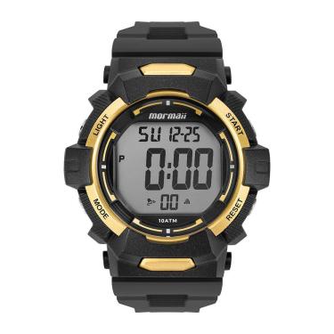 Imagem de Relógio MORMAII masculino digital preto dourado MO0330C/8D