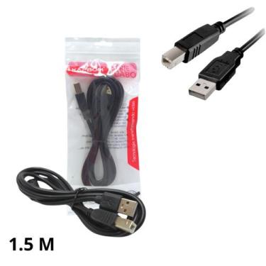Imagem de Cabo de Impressora Universal USB de 1,5 Metros - Jonh Variedades