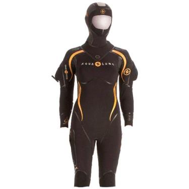 Imagem de Roupa de Mergulho Aqualung Iceland Feminina 7mm  Semi-Dry com Zíper TI