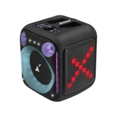 Imagem de Caixa de Som Amplificada Amvox ACA 410 Neon - Entrada USB, Cartão SD, 