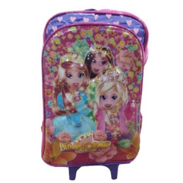 Imagem de Mochila Grande Com Rodinha Escolar Infantil Princess - Vozz