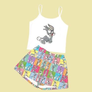 Imagem de Pijama curto, Personagem, Tecido Soft Trend, Tamanho G - Mana Pijamas,