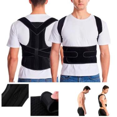 Imagem de Cinta Coluna Lombar C/ Hastes Flexíveis Dor Postura Hernia Escoliose -