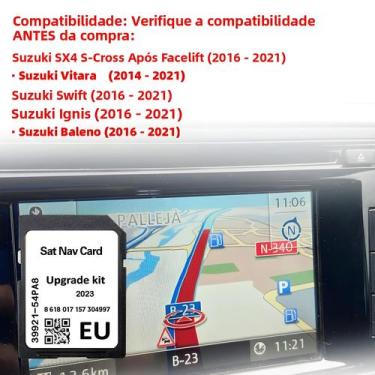 Imagem de Cartão SD GPS Navi Map Para Suzuki Swift Sx4 Vitara S-Cross 2022 Para 