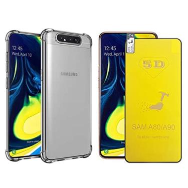 Imagem de Capa Antichoque + Película Gel 5D Compatível com Samsung A90 SM-A908B