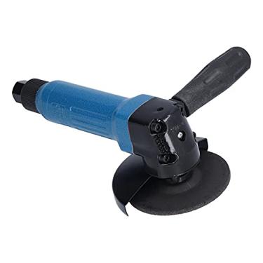 Imagem de Esmerilhadeiras pneumáticas, esmerilhadeira de ar de 4 polegadas, conector de entrada de baixa vibração 1/4 polegadas 11000 rpm para lixamento para polimento(azul, americano)