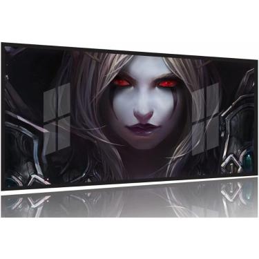 Imagem de Quadro Decorativos Warcraft II 130x60 Moldura Preta 2x2