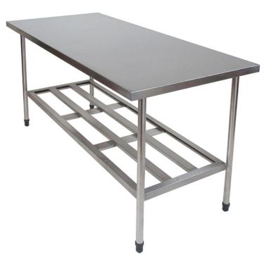 Imagem de Mesa Fixa Gradeada 80x70 Monarcha M087F Inox 430