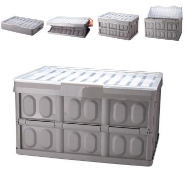 Imagem de Caixa Organizadora Multiuso Desmontável Tampa 12Lts Plasutil