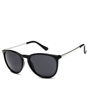 Imagem de Designer óculos de sol redondo olho de gato masculino retro tons óculos de sol masculino espelho claro vintage moda condução, 5, china