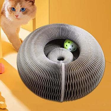 Imagem de Prancha para arranhar gatos Magic Organ vem com uma bola de sino de brinquedo para arranhar gatos, arranhador interativo, órgão mágico, arranhão de gato