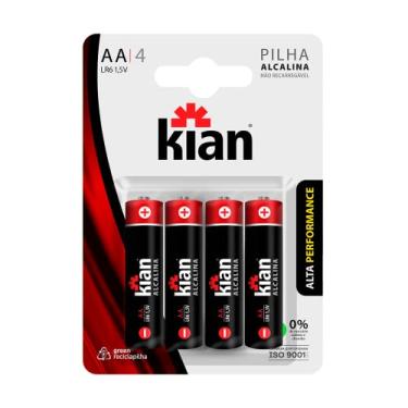 Imagem de Kian - Pilha Alcalina AA - Blister C/4