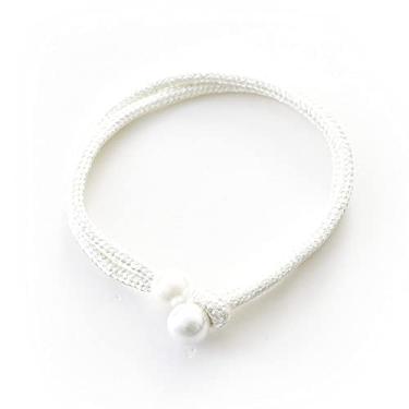 Imagem de Laços de cortina em estoque Laços de cortina retráteis ajustáveis Suportes de cortina com fivela de cortina, farinha de arroz, 1 peça