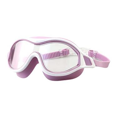 Imagem de simhoa Óculos de natação adulto óculos de natação anti óculos de mergulho proteção ajustável visão clara unissex para piscina, Rosa